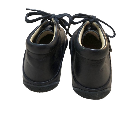 Elefanten Blue Leather Baby Hightop Shoes 17 / US 3 - Picture 5 of 8
